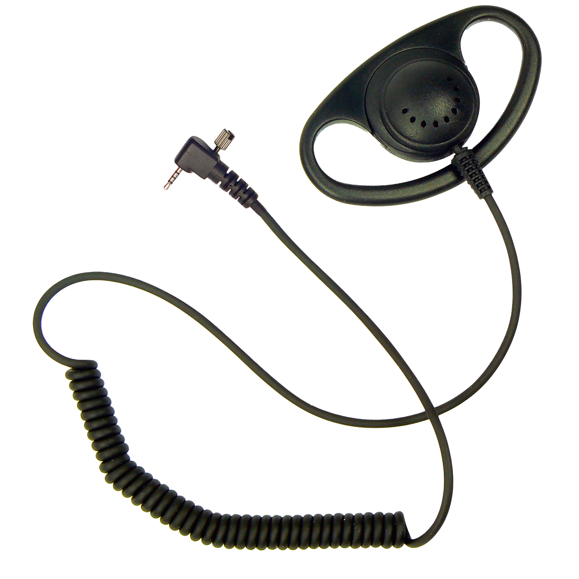 D-Shape Earpiece for radio Sepura single pin with screw