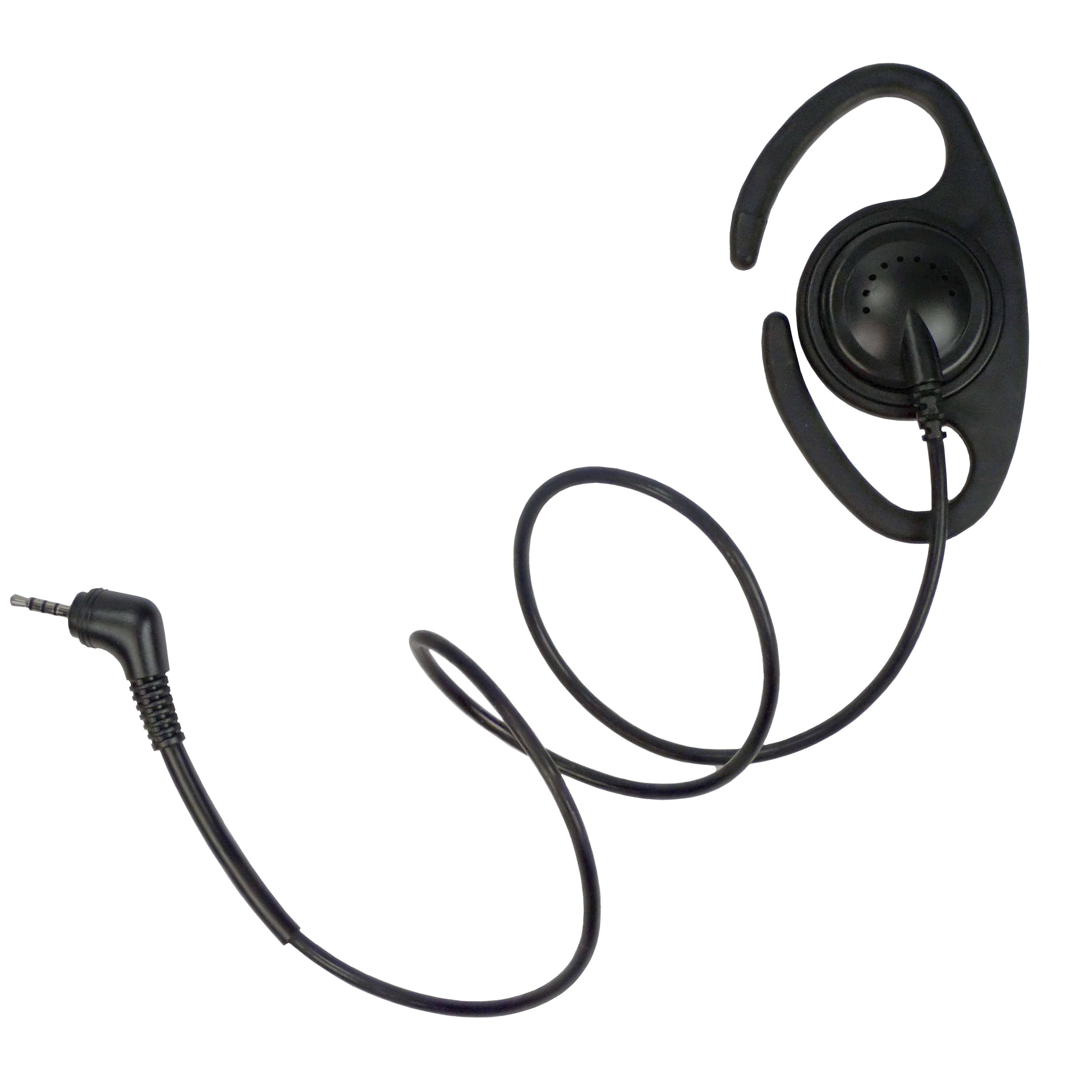 D-Shape radio earpiece Sepura Single Pin