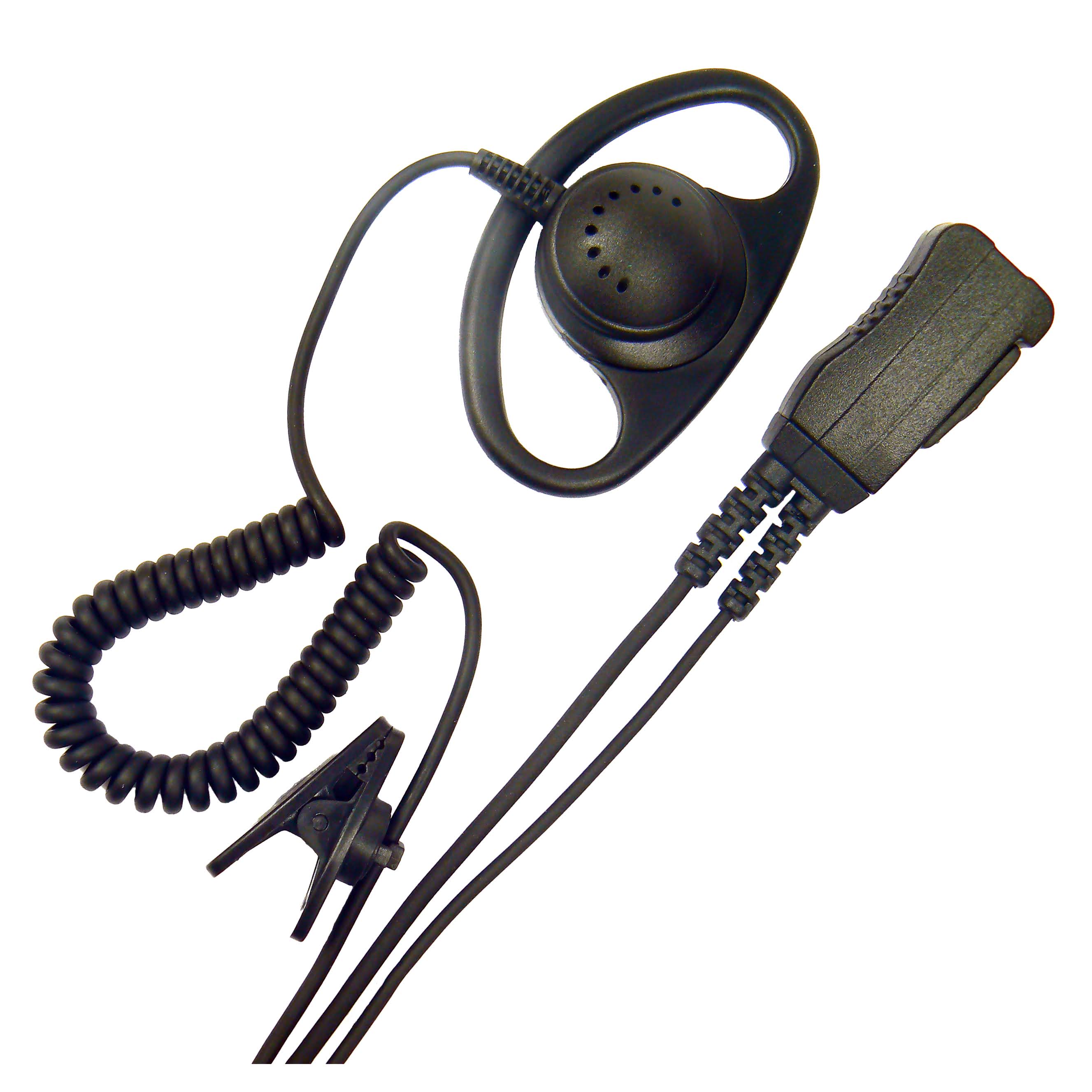 PTT with D-Shape Earpiece for Airwaves