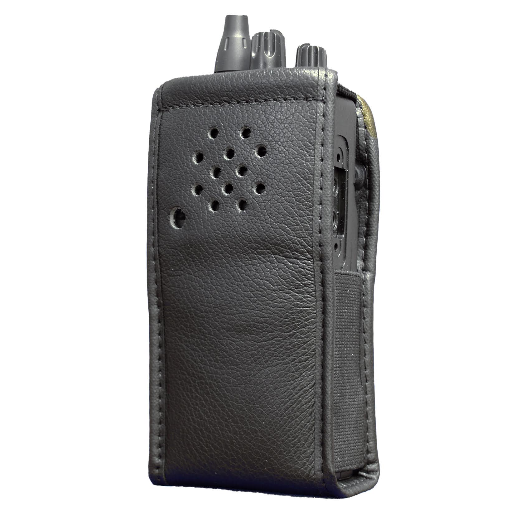 Soft leather radio case Icom F44GS