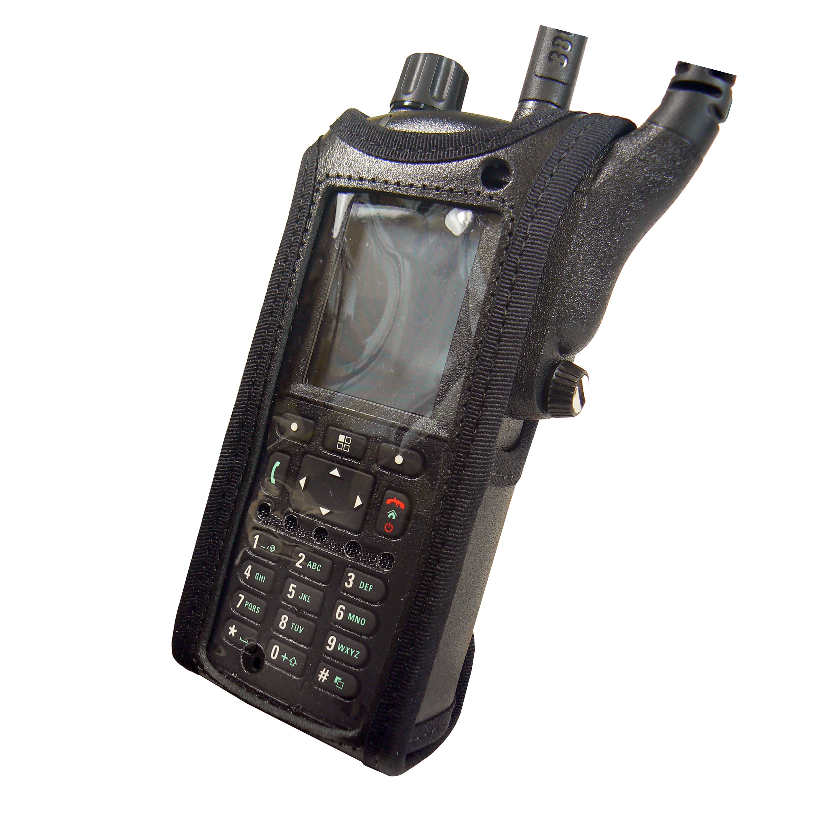 Motorola MTP6550 Tetra leather radio case with Click-On