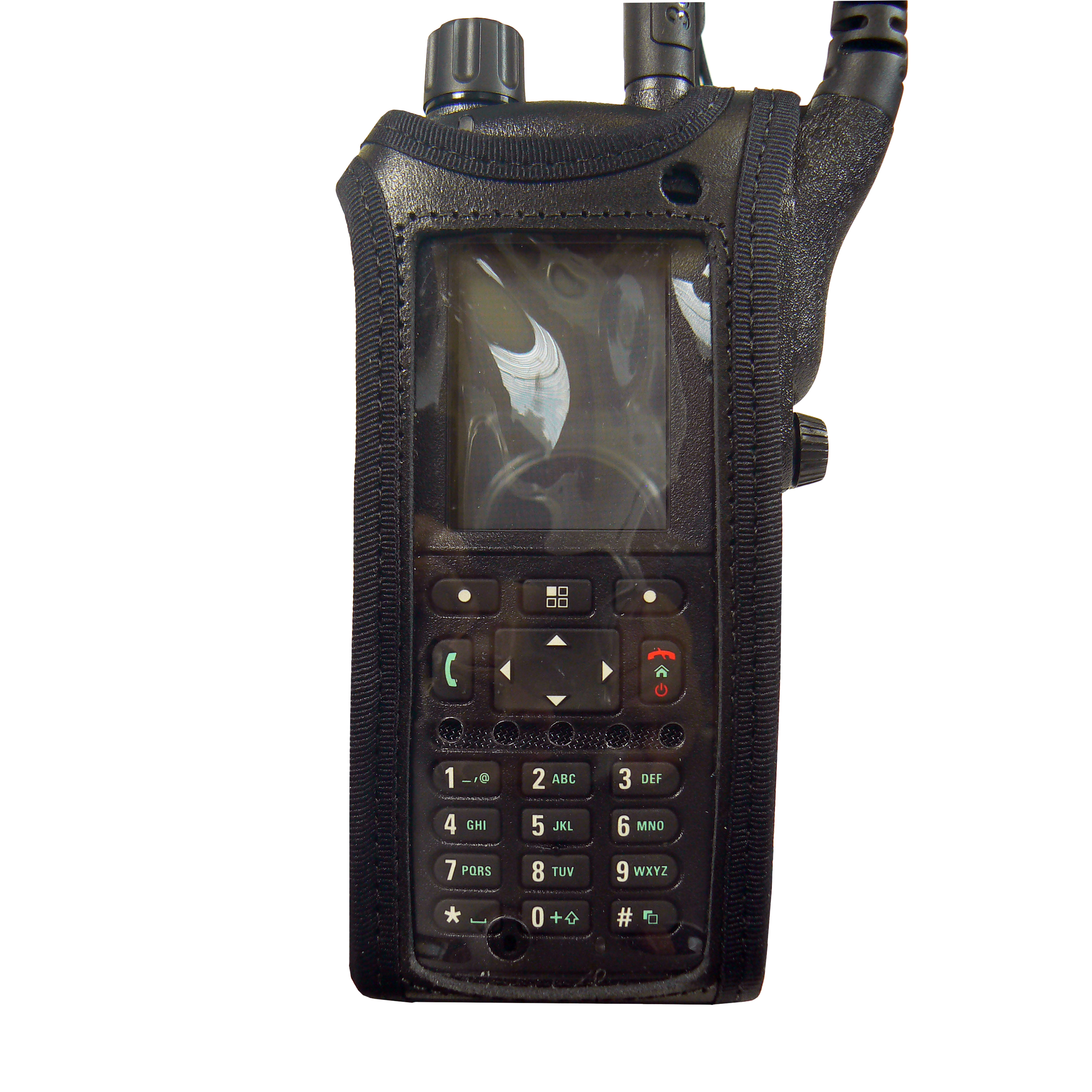 Motorola MTP6550 Tetra leather radio case with Click-On