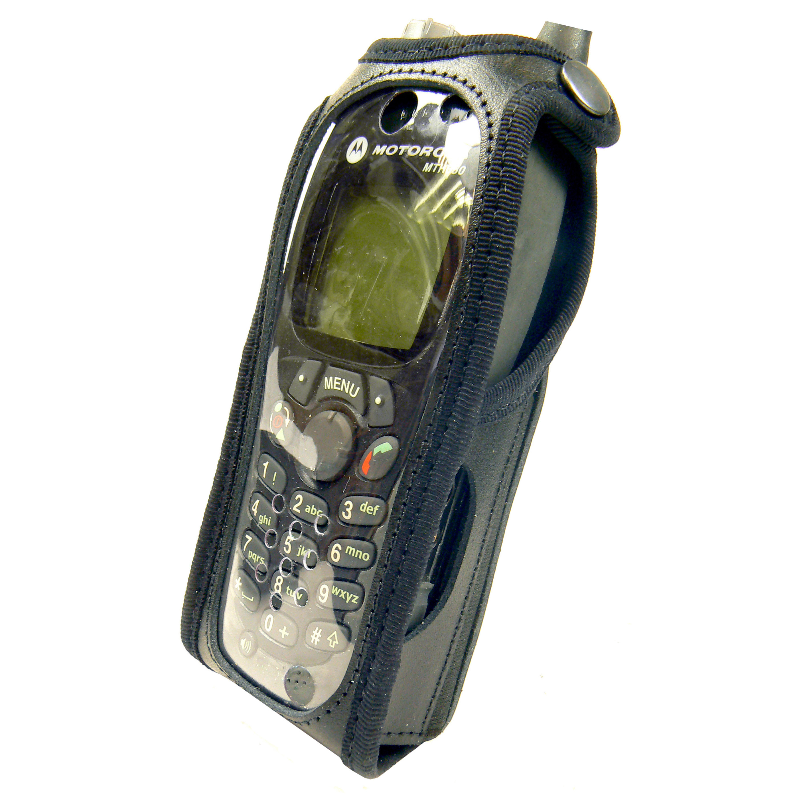 Motorola MTH650 Tetra Radio Case Leather with Click-On