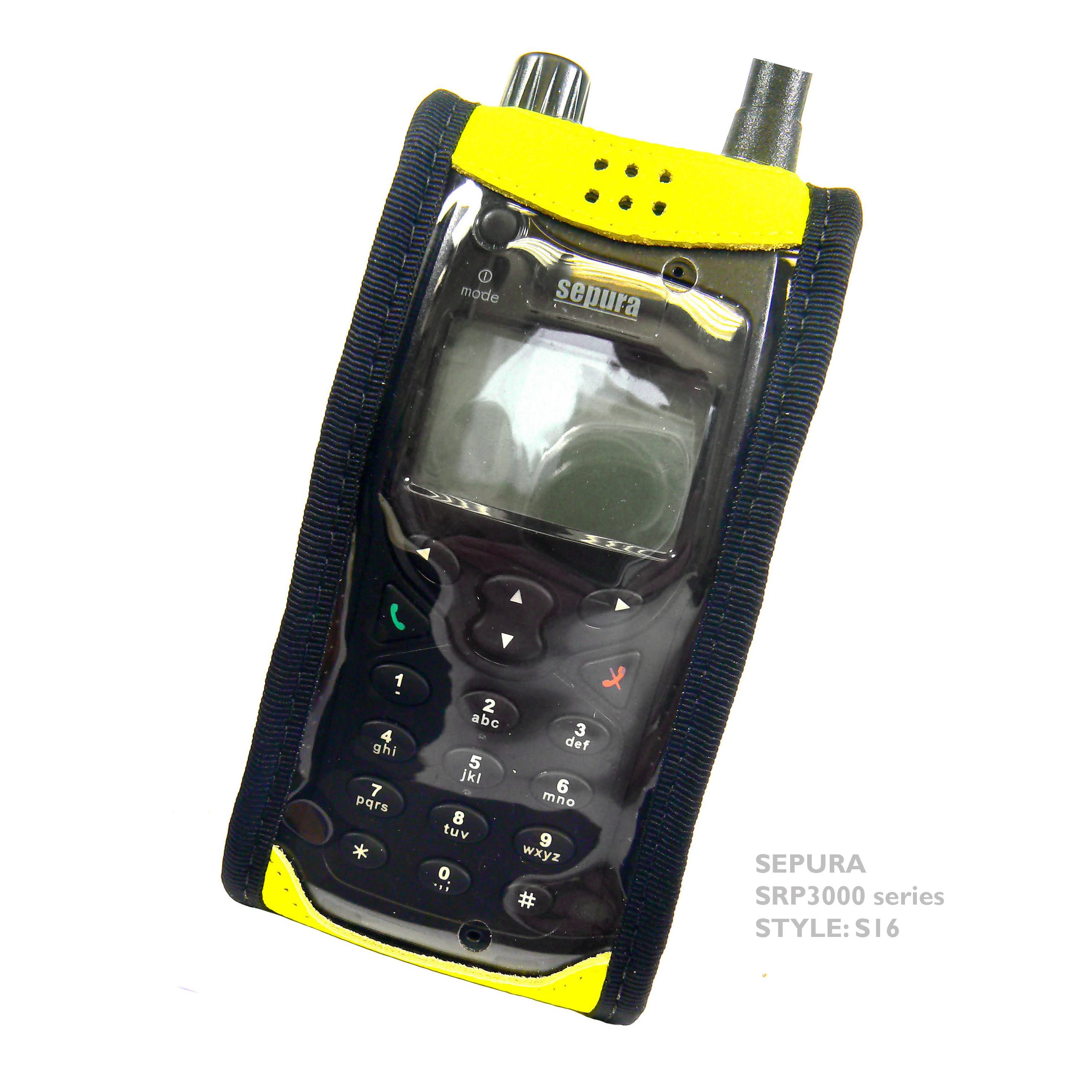 Sepura SRP3000 S16 Hi-Vis radio case with Click-On