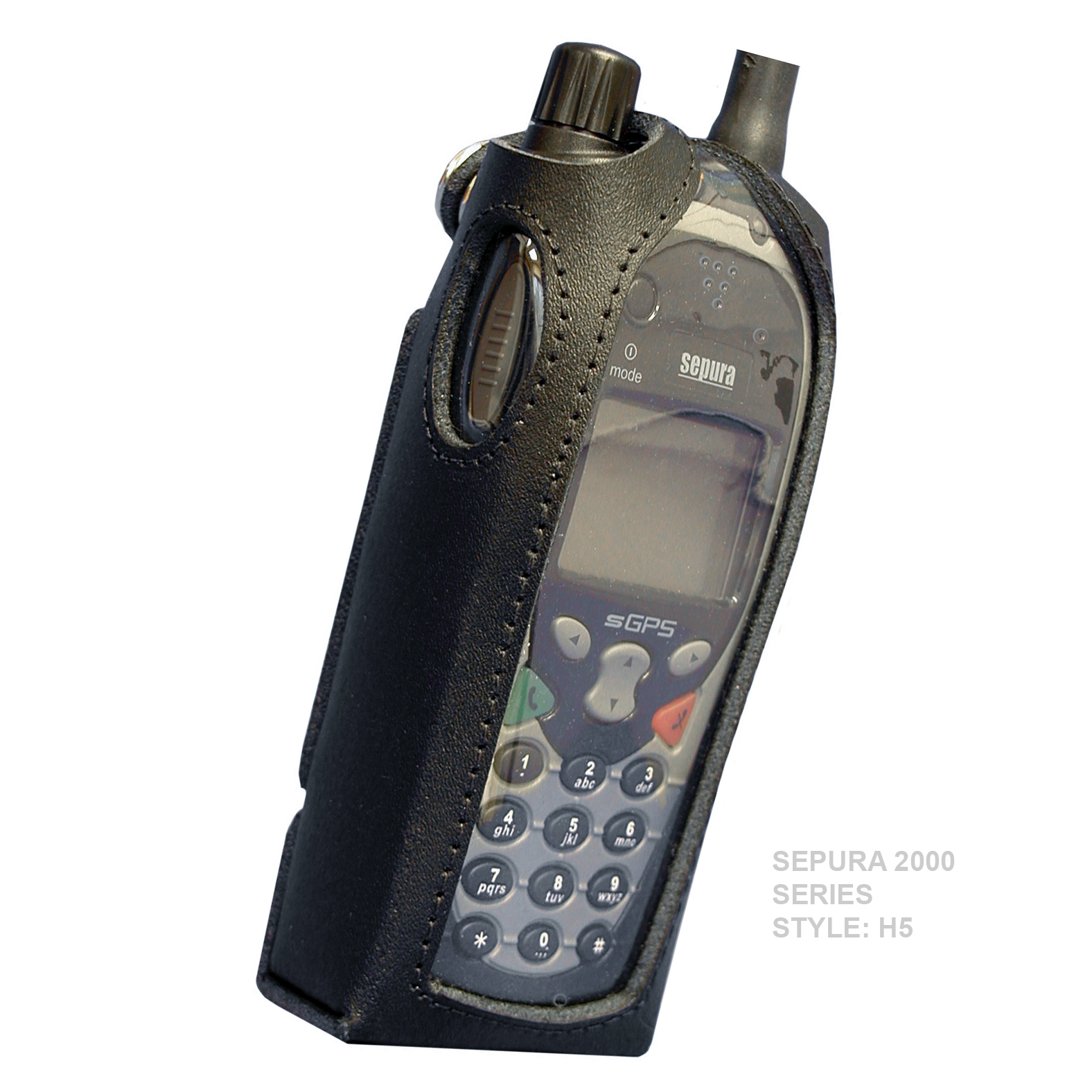 Sepura SRP2000 Tetra Radio Case Leather with Click-On
