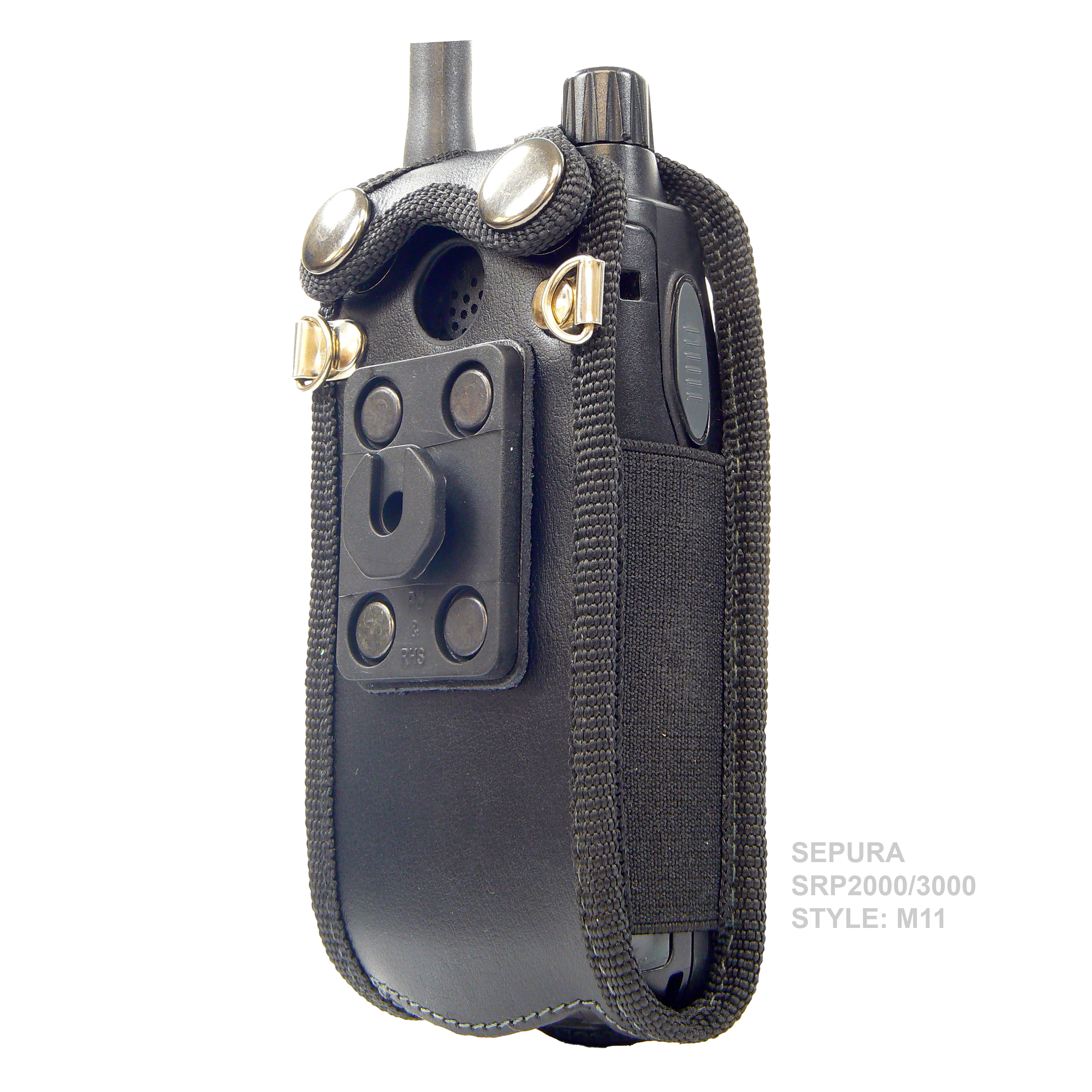 Sepura SRP3000 Tetra Radio Case leather with Click-On