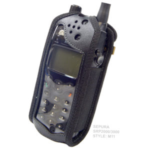 Sepura SRP3000 Tetra Radio Case leather with Click-On