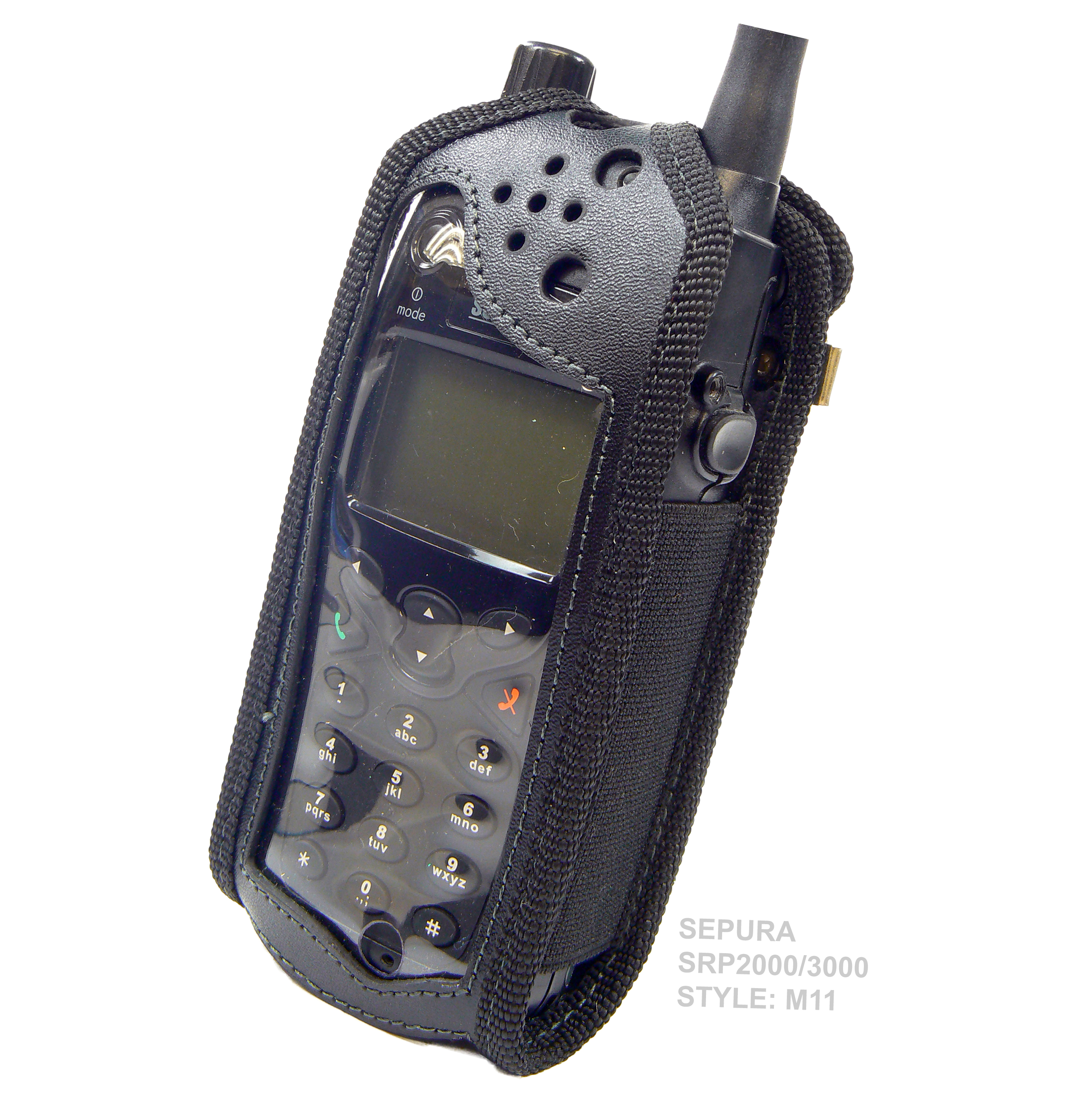 Sepura SRP3000 Tetra Radio Case leather with Click-On